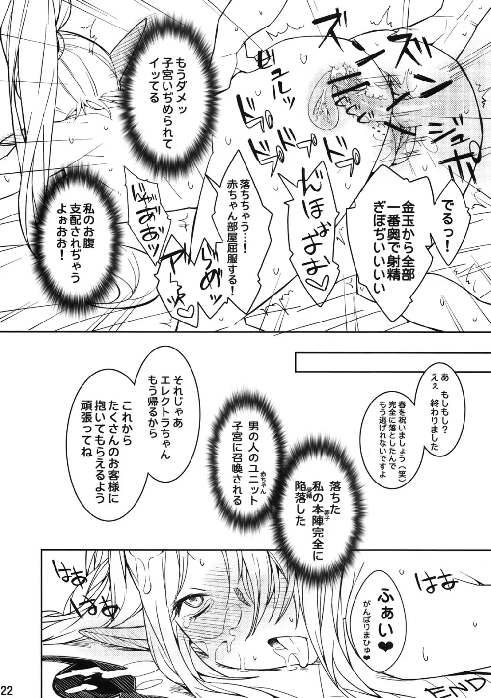 エレクトラ嬢を個室でこまらせよう! - page21