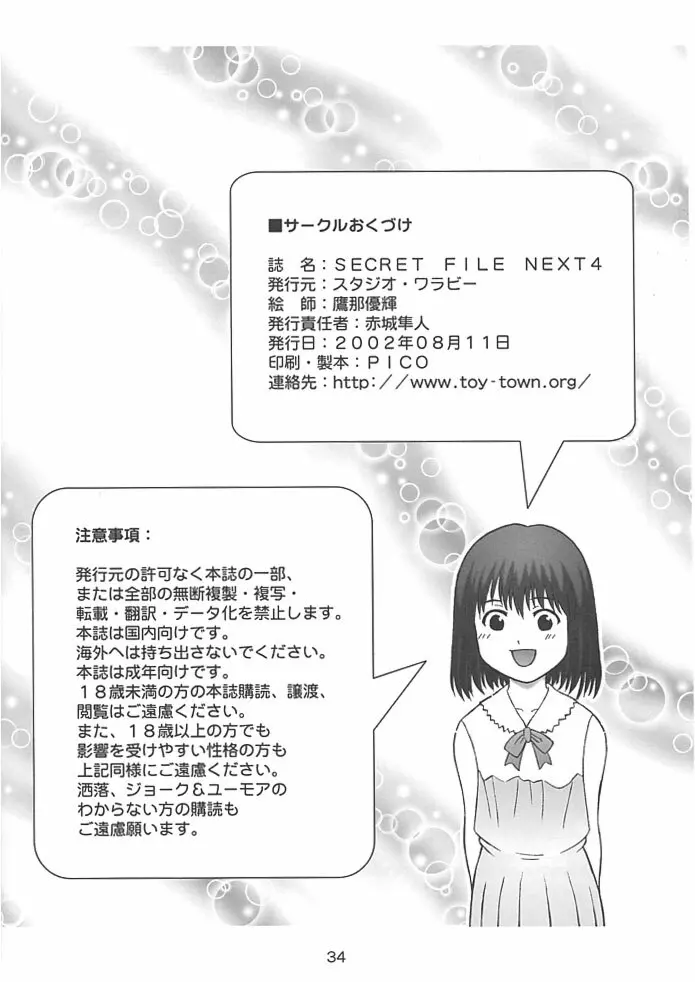 SECRET FILE NEXT 4 奈瀬の碁～明日に向かって～ - page33