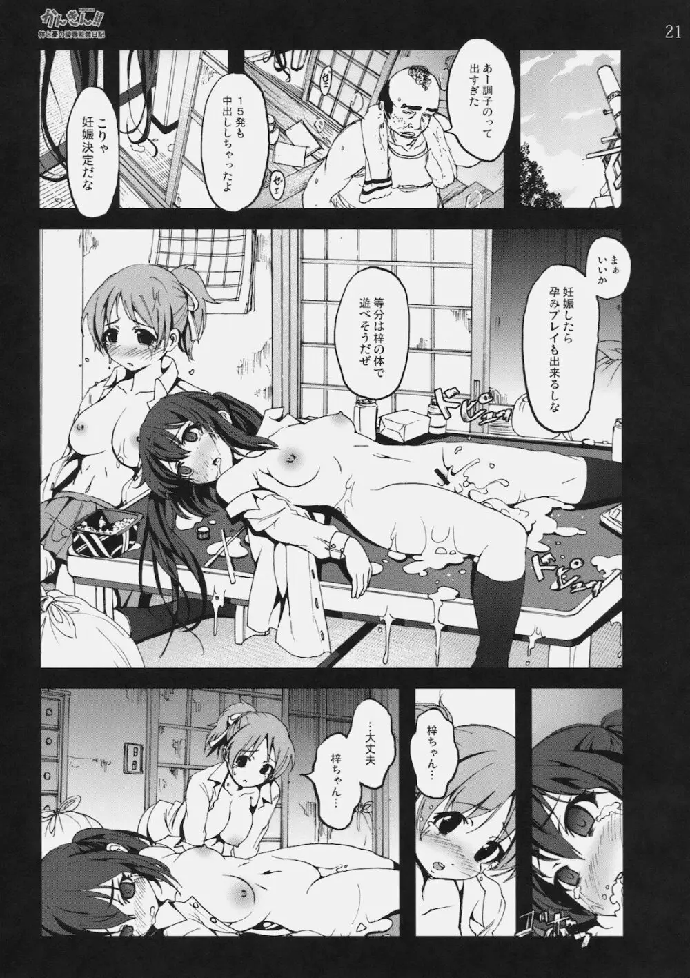 かんきん!! 梓と憂の陵辱監禁日記 - page20