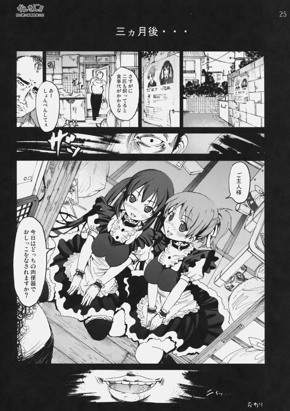 かんきん!! 梓と憂の陵辱監禁日記 - page24