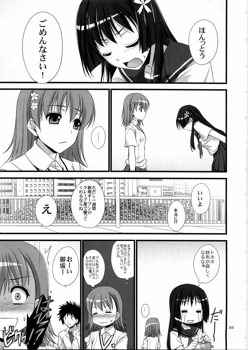 俺の超電磁砲がこんなデレデレなわけがない - page35