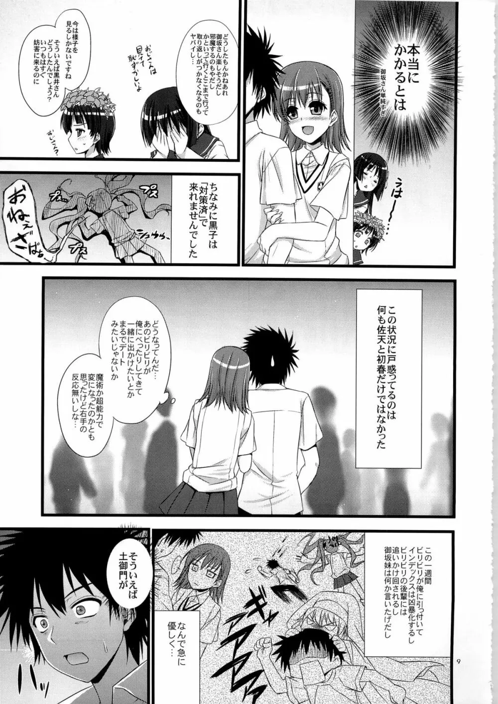 俺の超電磁砲がこんなデレデレなわけがない - page9