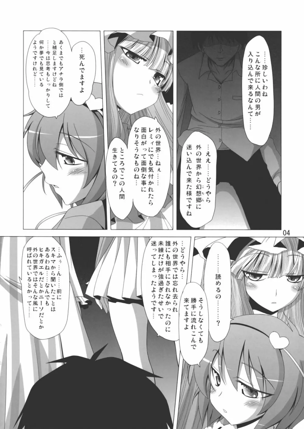 ぱちゅ＋さとにジト目で見下される本 - page5