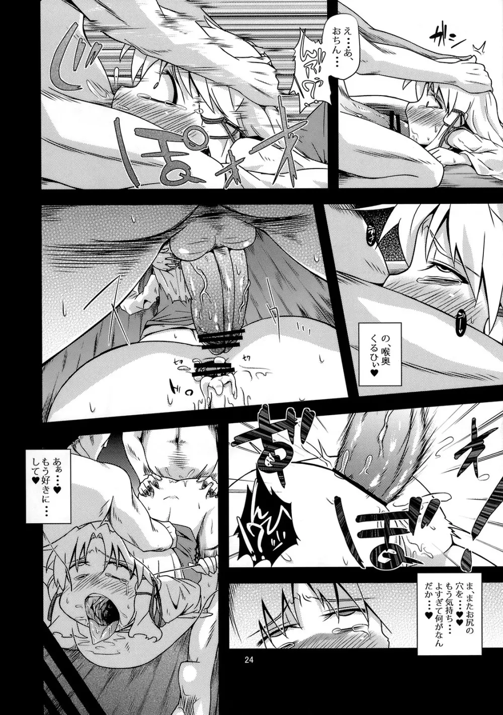 (例大祭8) [はぴねすみるく (おびゃー)] 肉欲神仰信 - New carnal story - 前 (東方Project) - page23