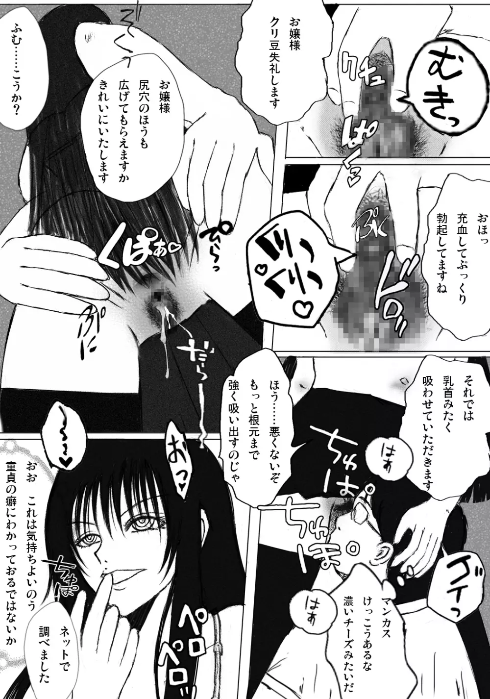 もしお嬢様の出産に必要なのが生き胆ではなくキモオタ童貞ザーメンだったら - page17