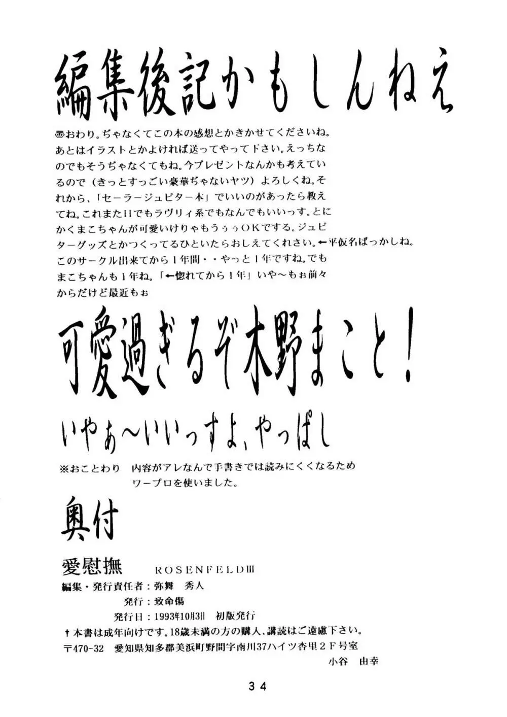 愛慰撫 ROSENFELDⅢ - page33