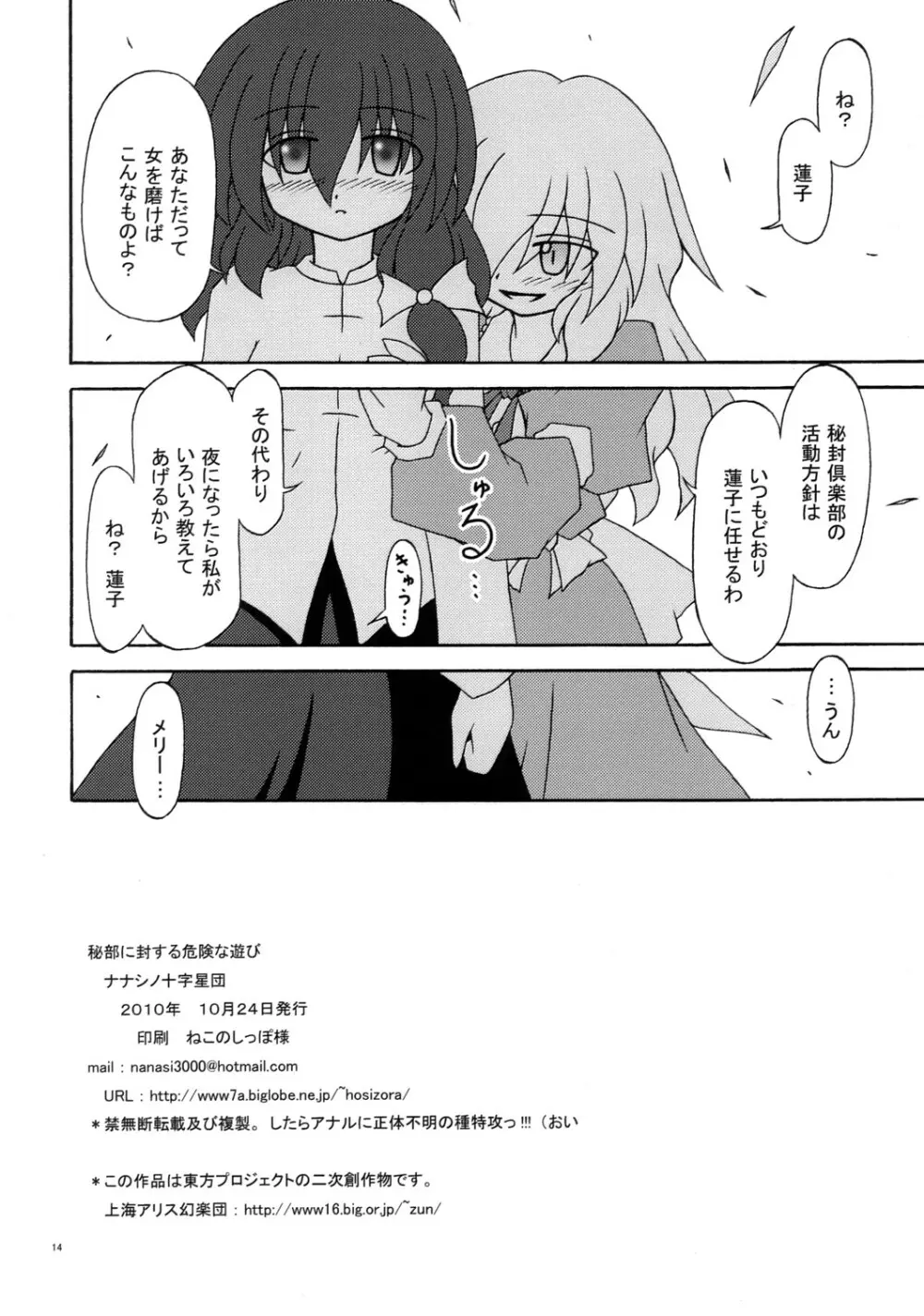 秘部に封する危険な遊び - page13