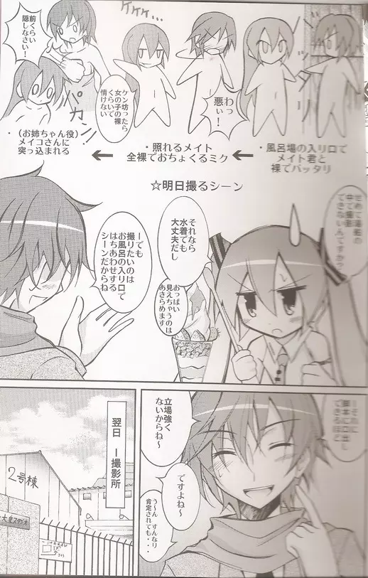 ちびミクの撮影現場ですっぽんぽん - page7