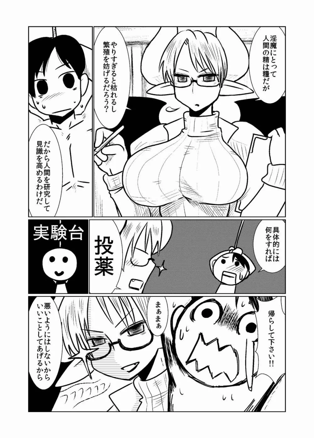 サキュバスの人間研究 - page3