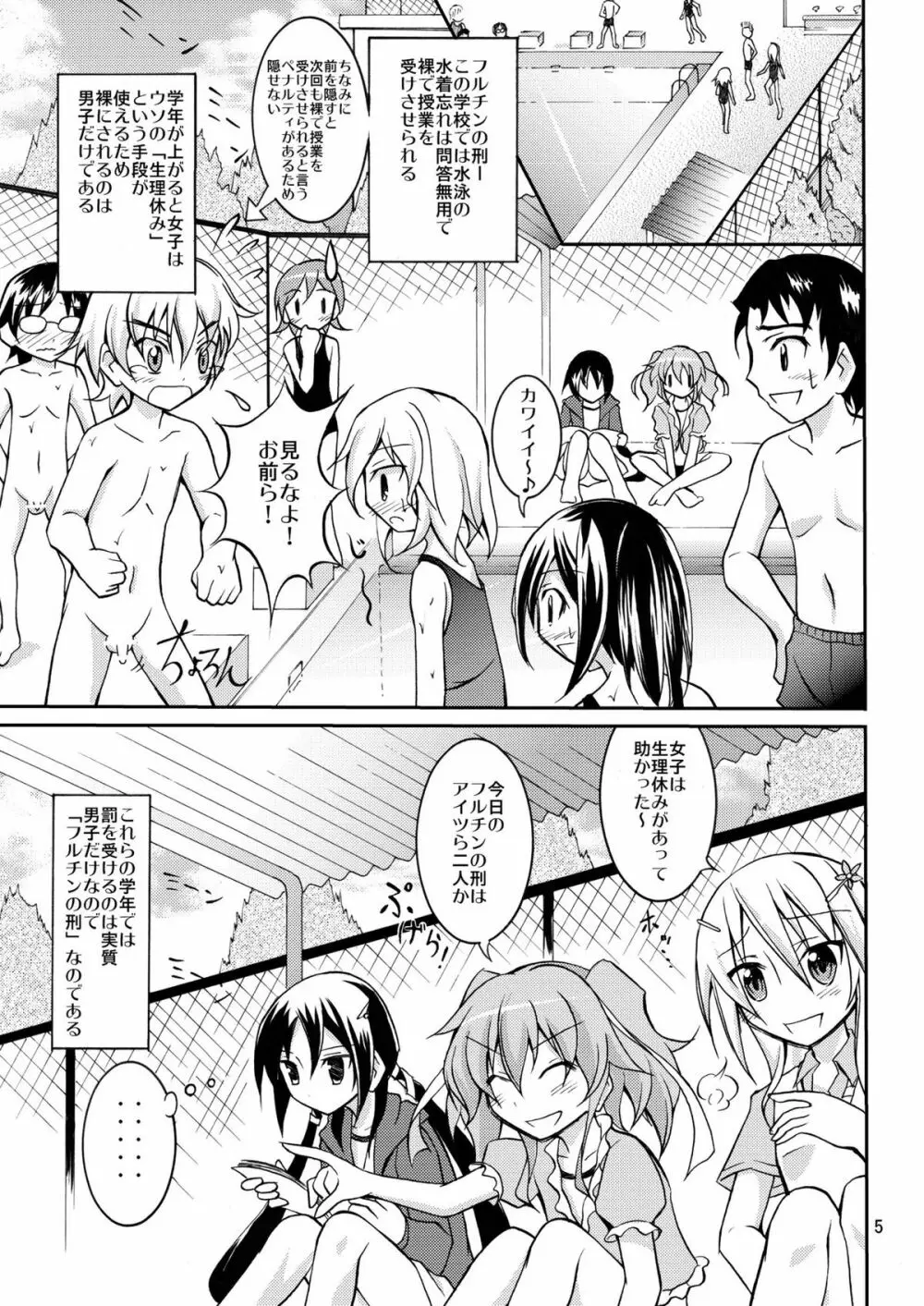 きょうの体育は全裸水泳 2 - page5