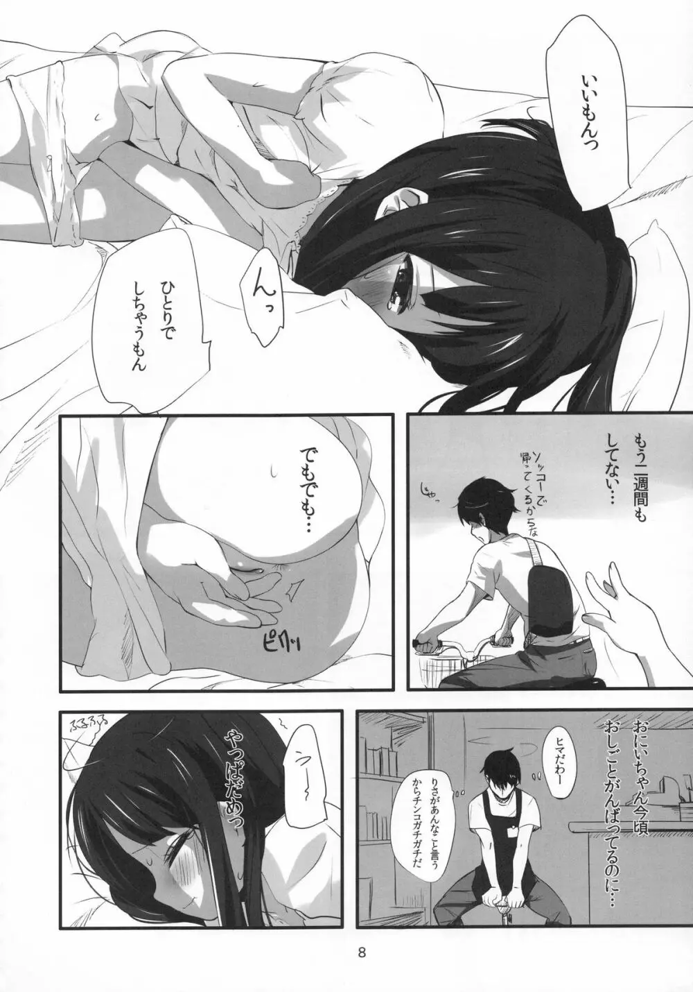 (C80) [備前式ロロップ (備前)] 妹(9)のおしりでえっちする本 - page8