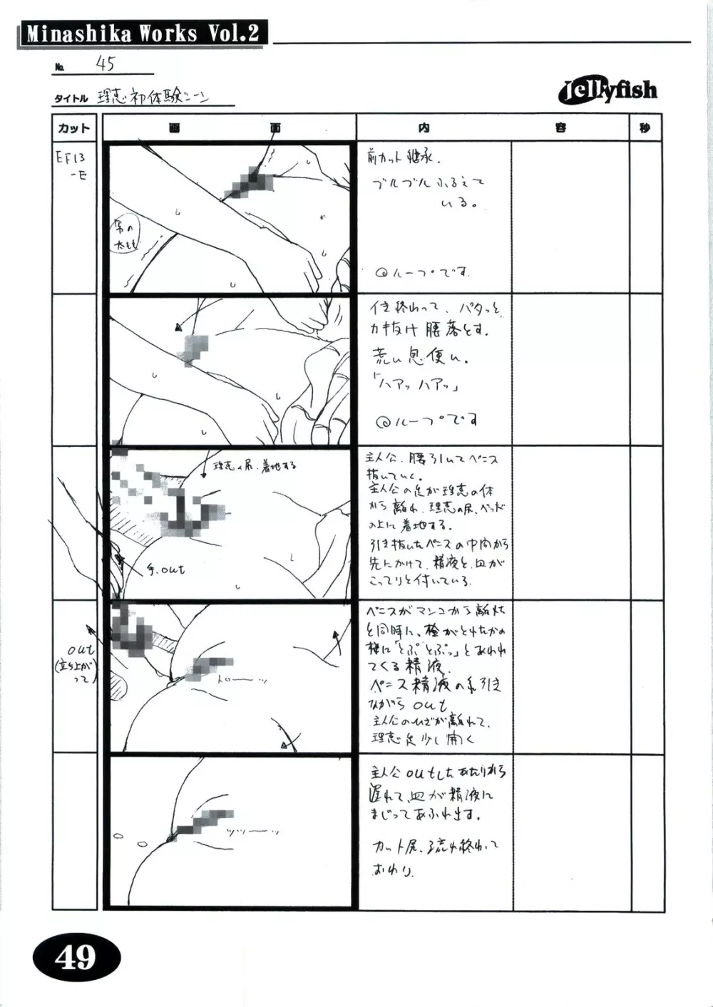 Minasika Works Vol.2 「LOVERS ～恋に落ちたら…～」絵コンテ集 - page48