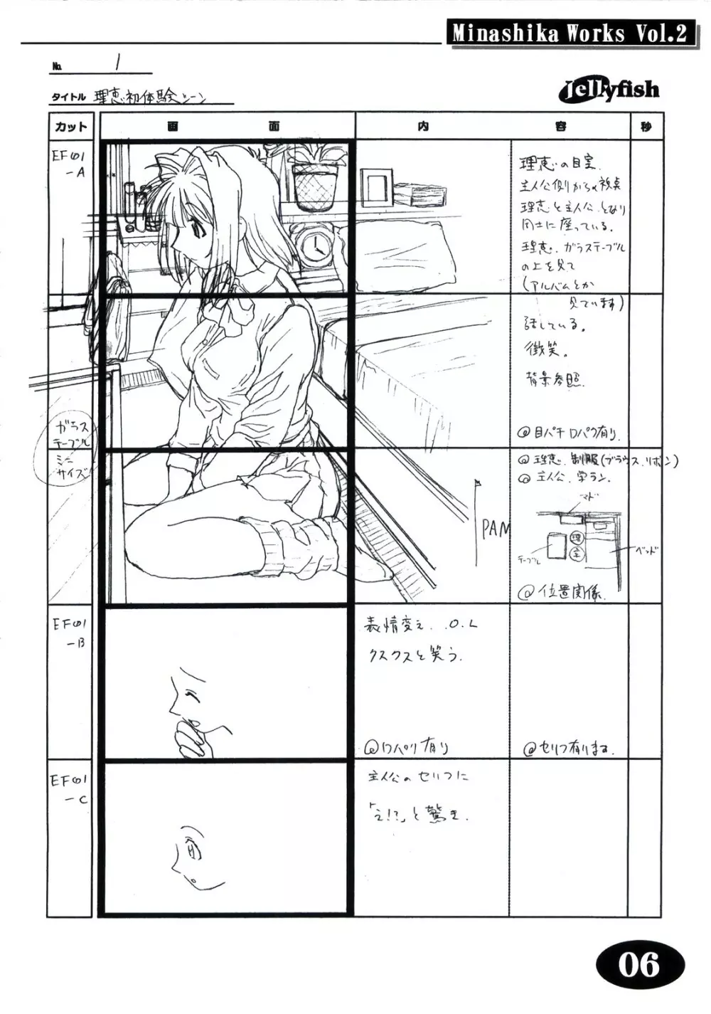 Minasika Works Vol.2 「LOVERS ～恋に落ちたら…～」絵コンテ集 - page5