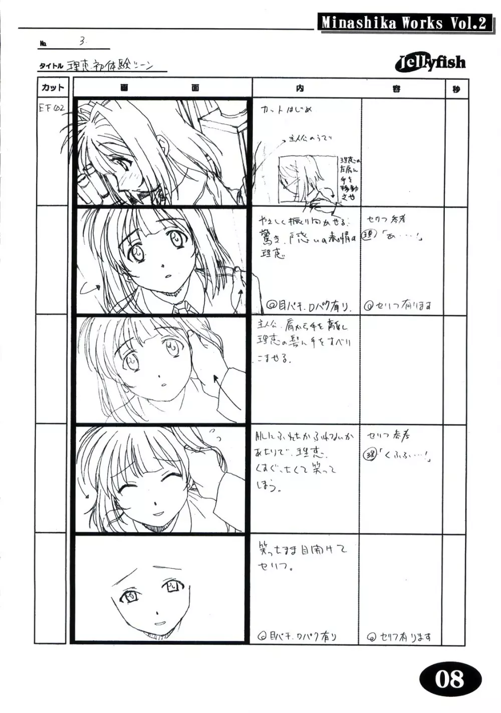 Minasika Works Vol.2 「LOVERS ～恋に落ちたら…～」絵コンテ集 - page7