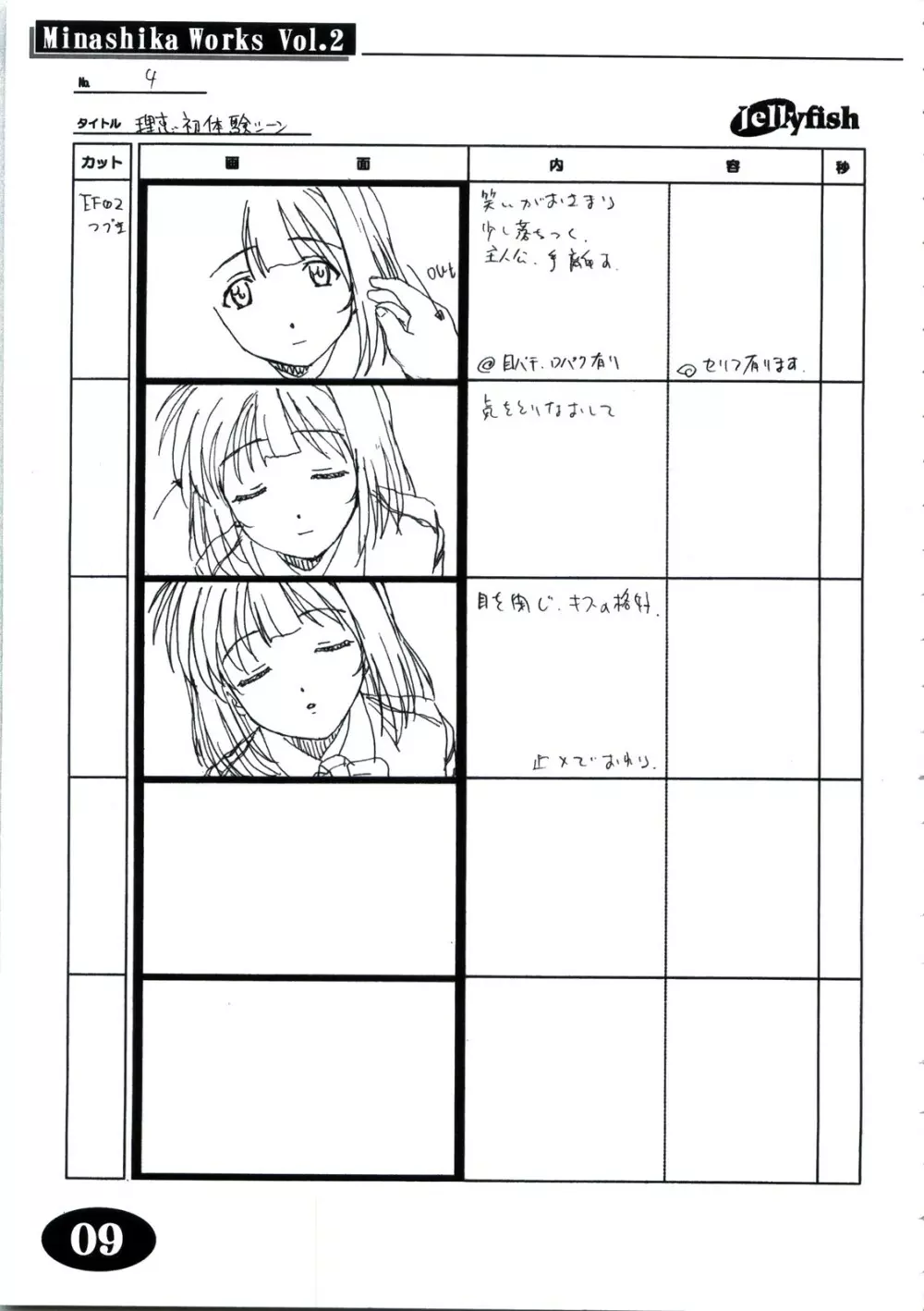 Minasika Works Vol.2 「LOVERS ～恋に落ちたら…～」絵コンテ集 - page8