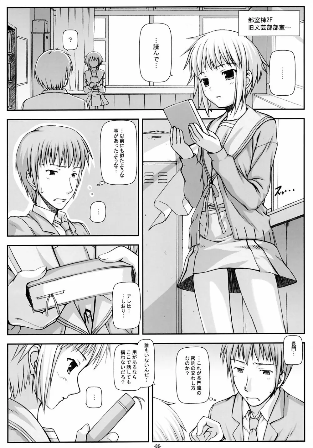 NOS vol.2 長門有希で大いに妄想するための試作実験本 - page4