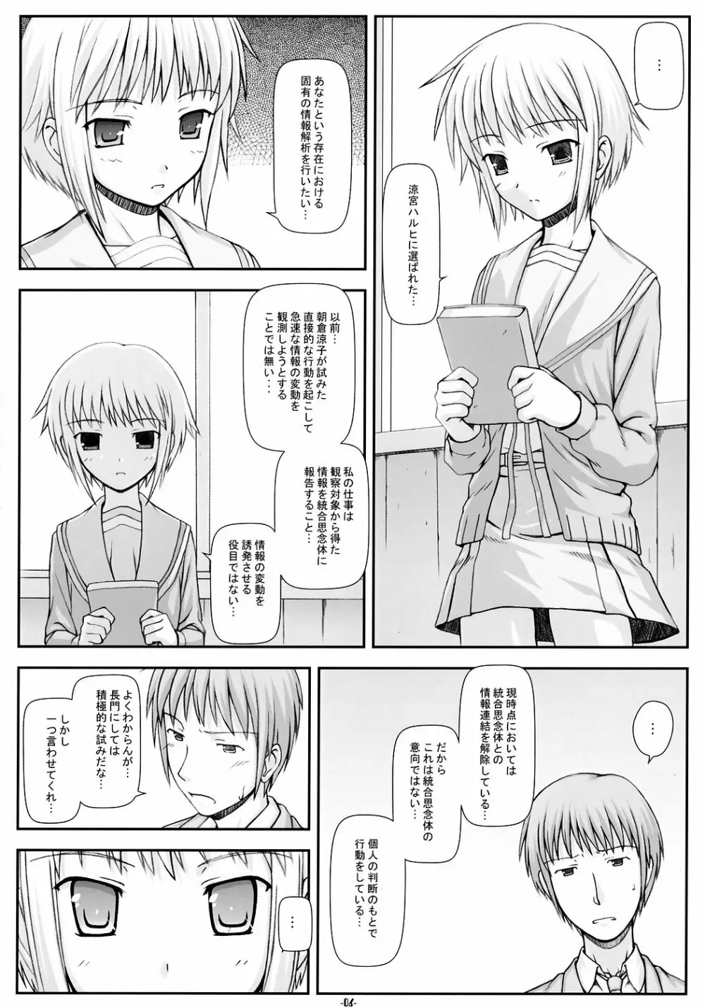 NOS vol.2 長門有希で大いに妄想するための試作実験本 - page5