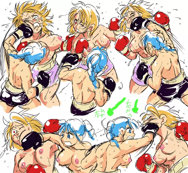 Girl vs Girl Boxing Match 4 by Taiji - page4