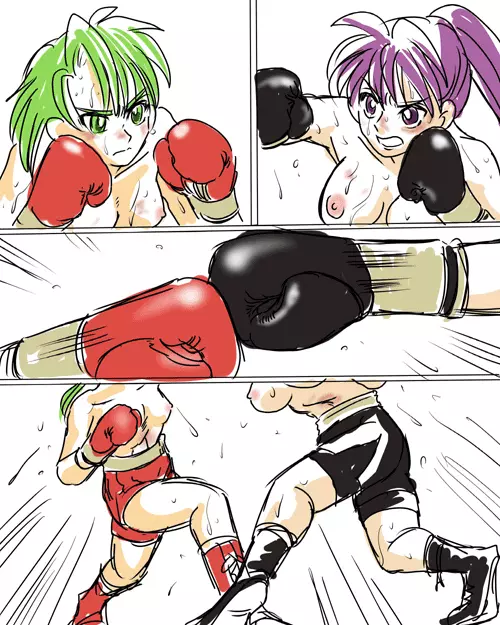Girl vs Girl Boxing Match 4 by Taiji - page7