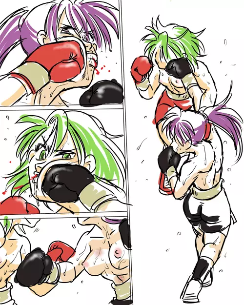 Girl vs Girl Boxing Match 4 by Taiji - page8