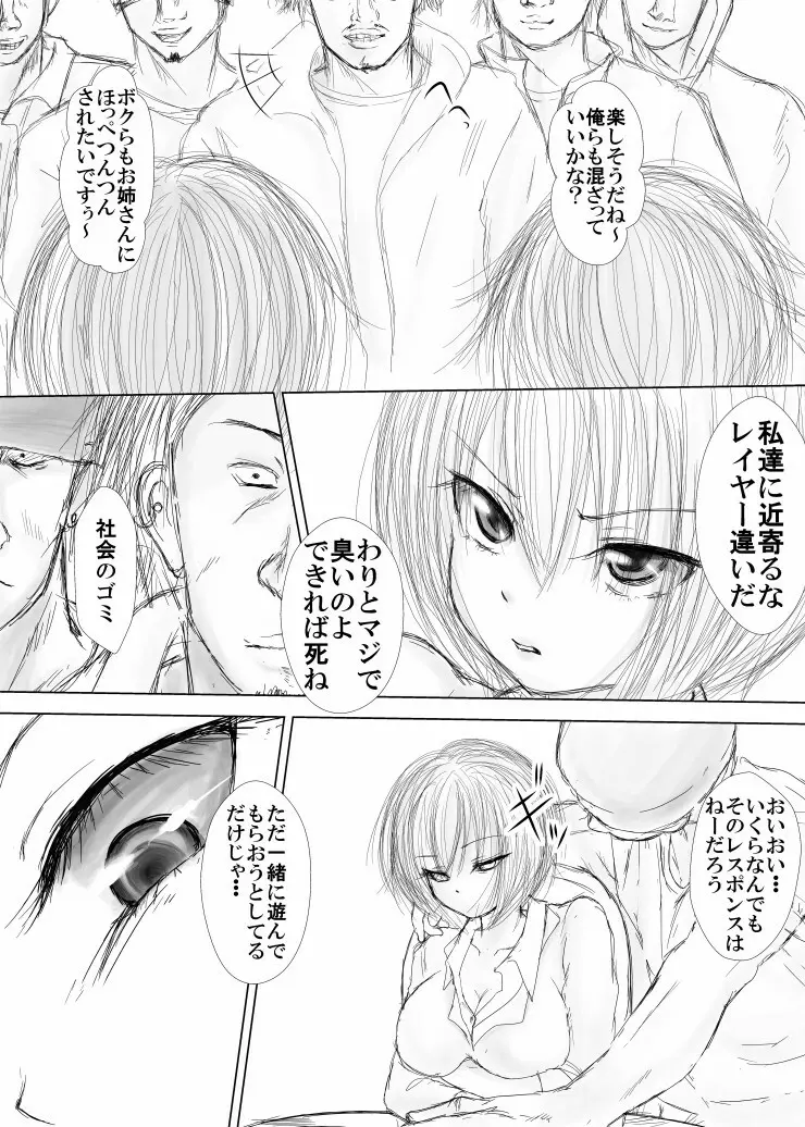 生意気な不良少年と高飛車女を倉庫に拉致って集団レイプしたった - page6