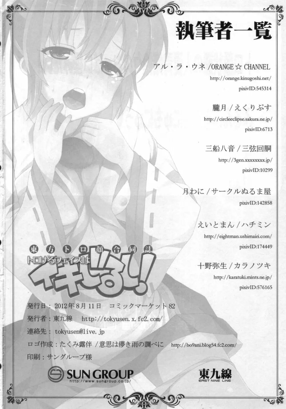 東方トロ顔合同誌 トロけるフェイスはイキじるし！ - page61