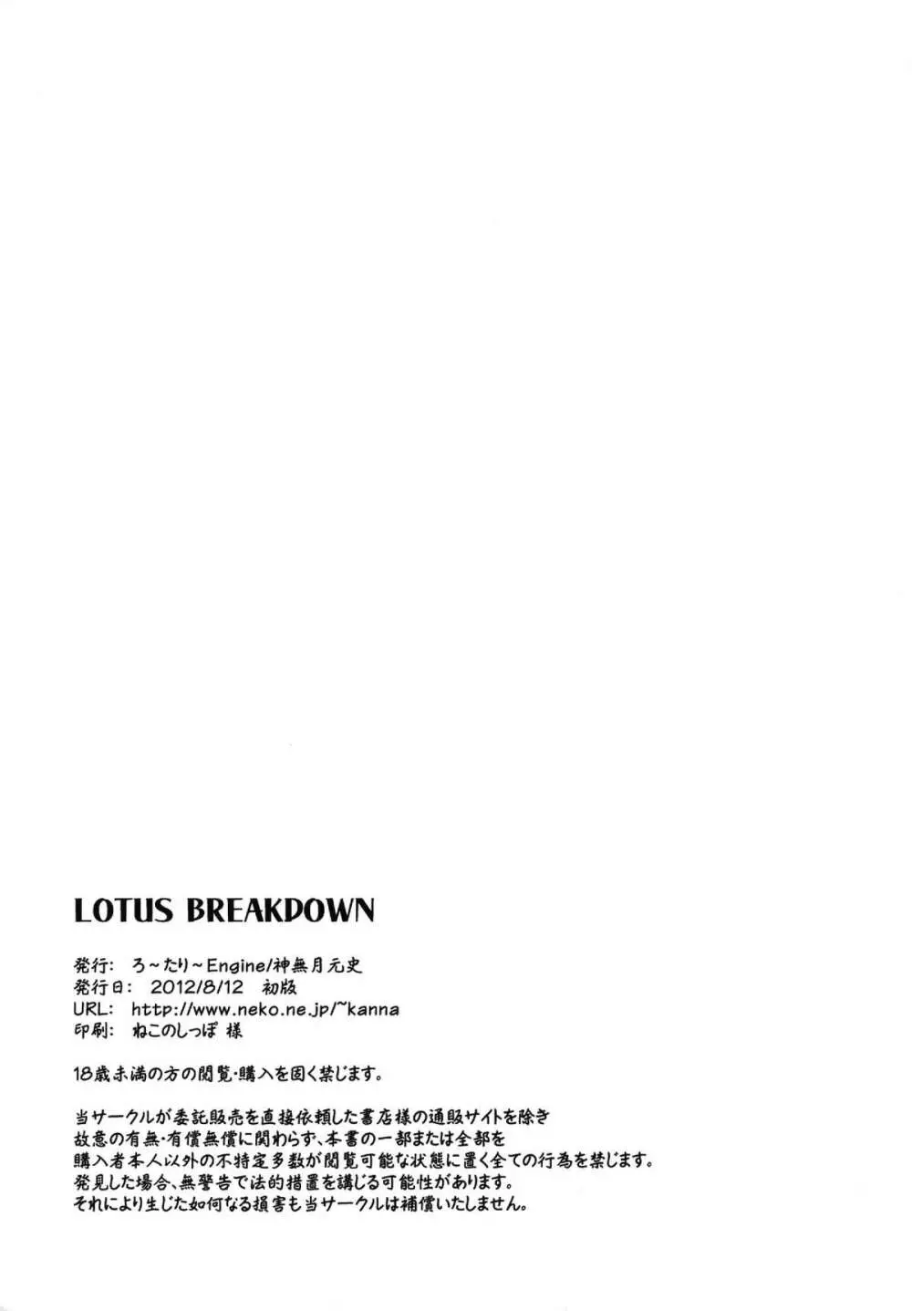 LOTUS BREAKDOWN - page42