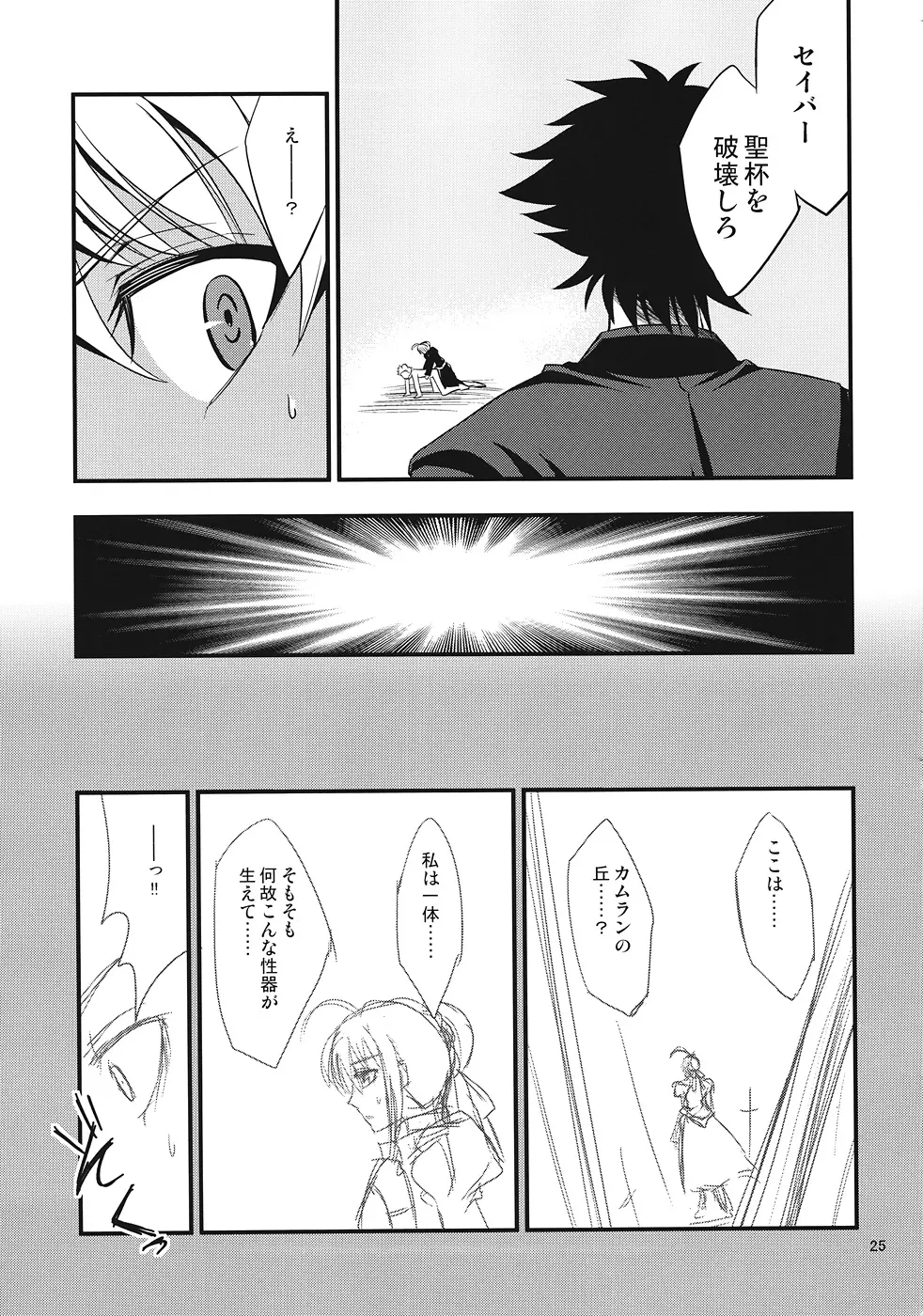 セイバーにち●こが生える本 - page23