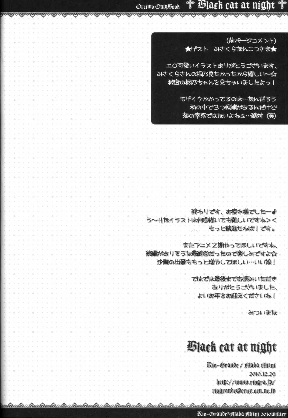 Black cat at night - page15