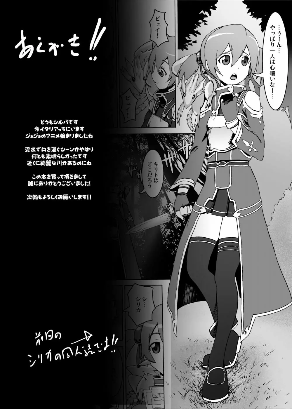 ～サチ死亡前夜物語～ レイプされて殺されるのは嫌だよ…怖くて不安で、中に出してお願いキリト - page24