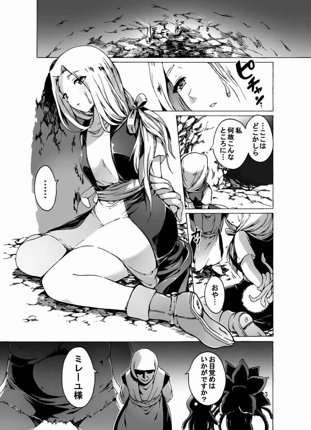 孕ませモンスターズ ～産卵苗床ミレーユ～ - page3