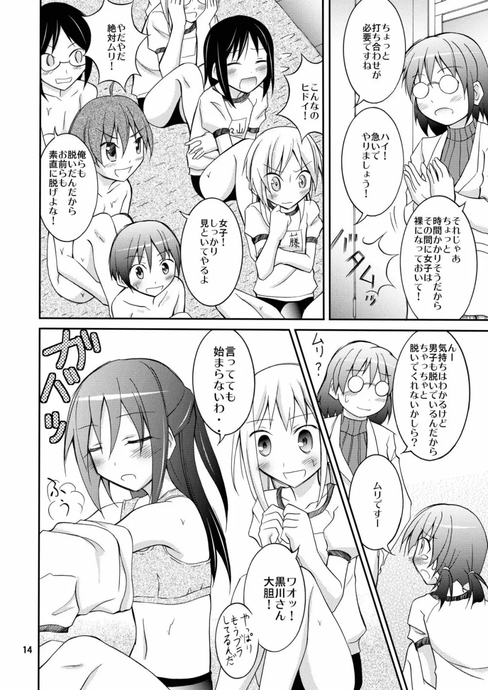 女子も全裸にされた身体検査 - page14