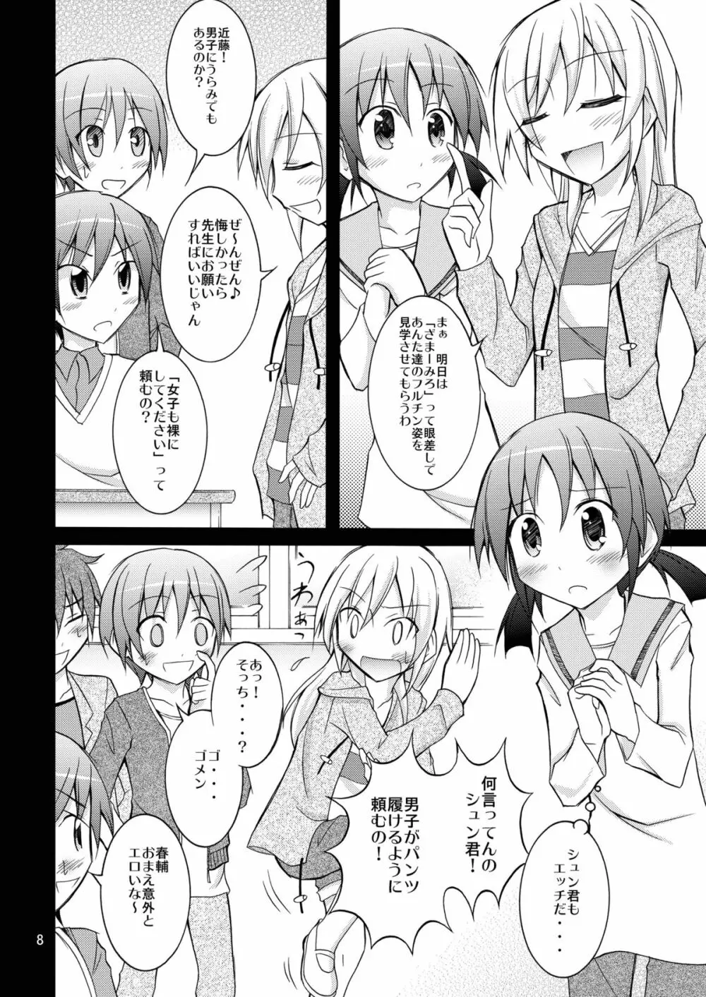 女子も全裸にされた身体検査 - page8