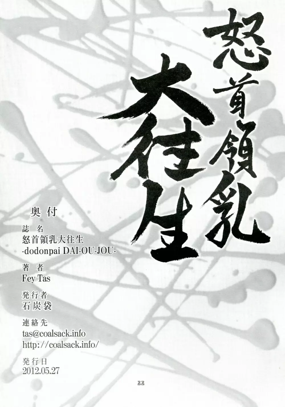 (例大祭9) [石炭袋 (Fey Tas)] 怒首領乳大往生 -dodonpai DAI-OU-JOU- (東方Project) - page21