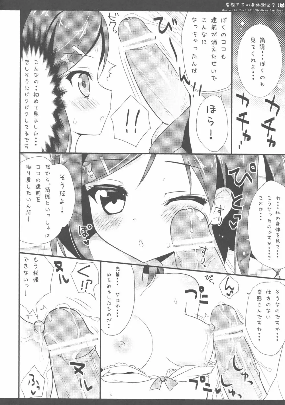 変態王子の身体測定?! - page8