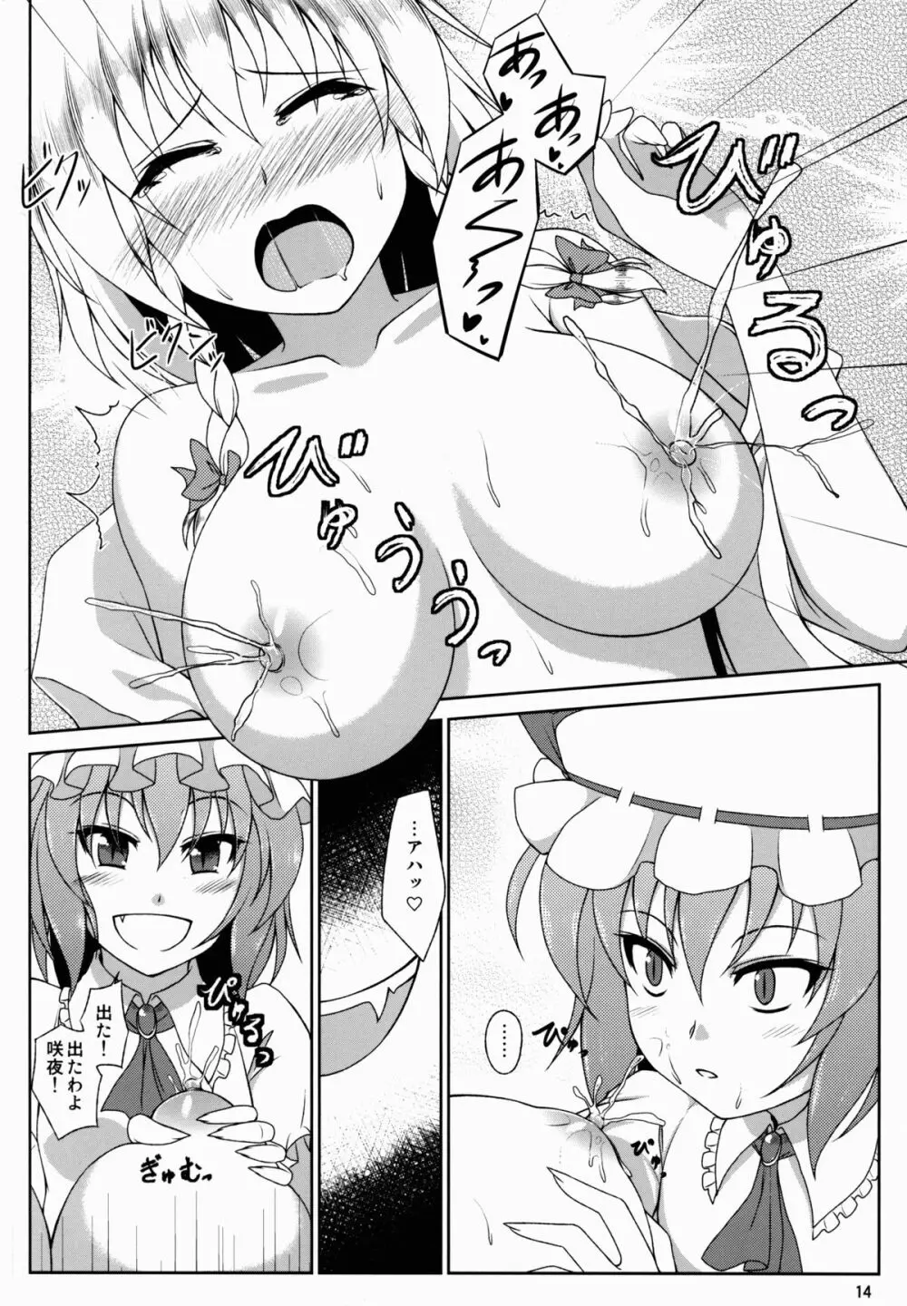 お嬢様はメイド長のおっぱいがお気に入りのようです - page14