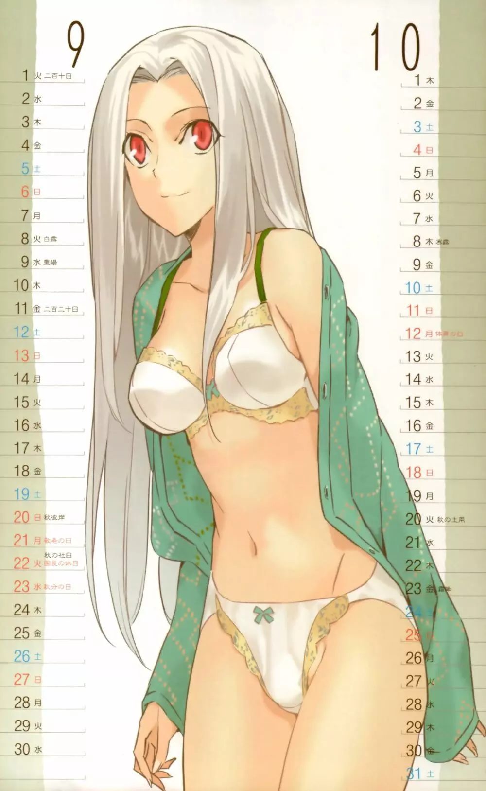 森井さんとこの2009TYPE-MOONCALENDAR - page6