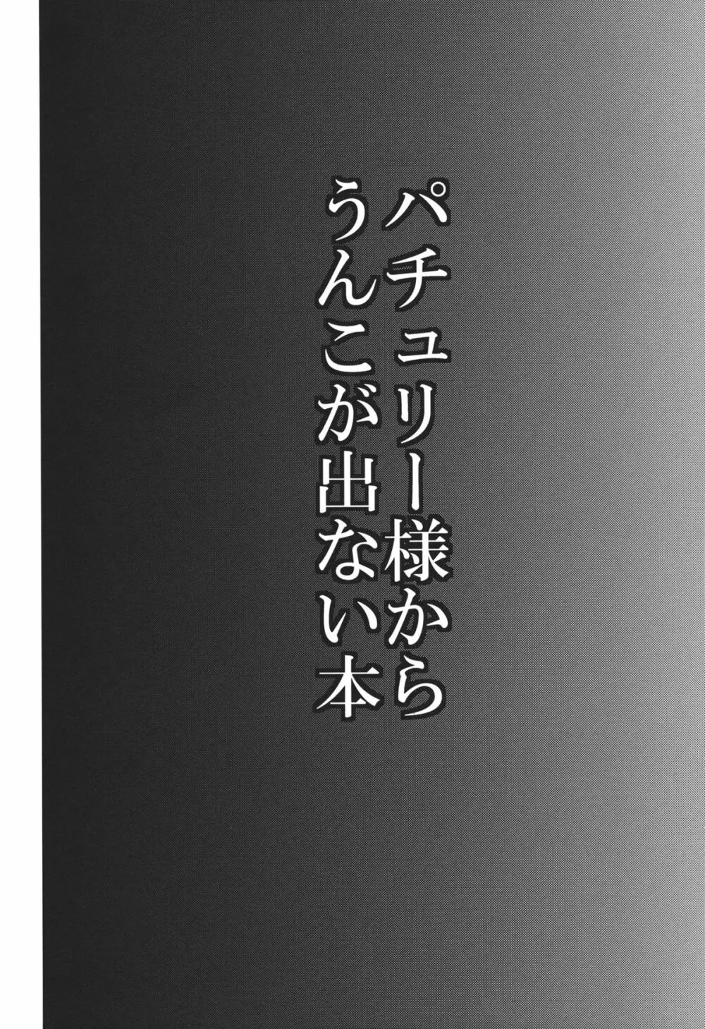 パチュリー様からうんこが出ない本 - page3