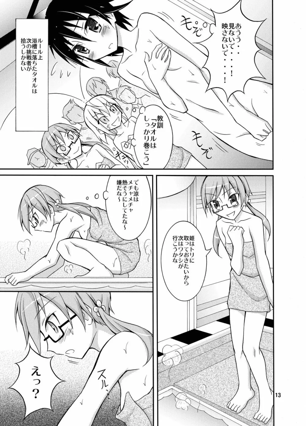 アイドルが芸人並にカラダを張る本 - page13