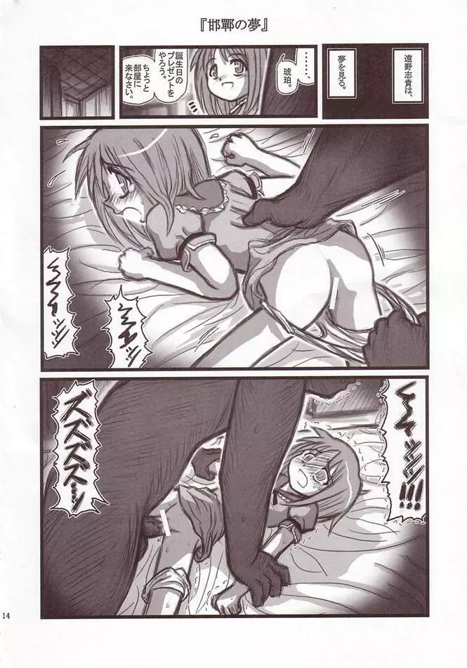 凌辱 琥珀の晩ご飯A - page13