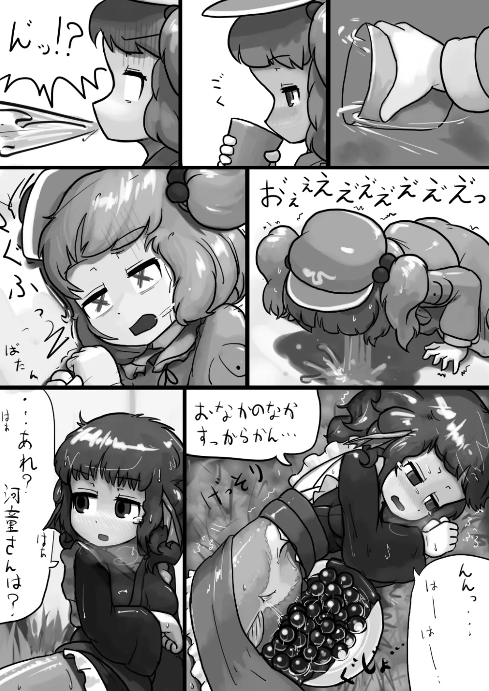 ちんこにとり×ふつうわかさぎ姫の産卵漫画 - page14