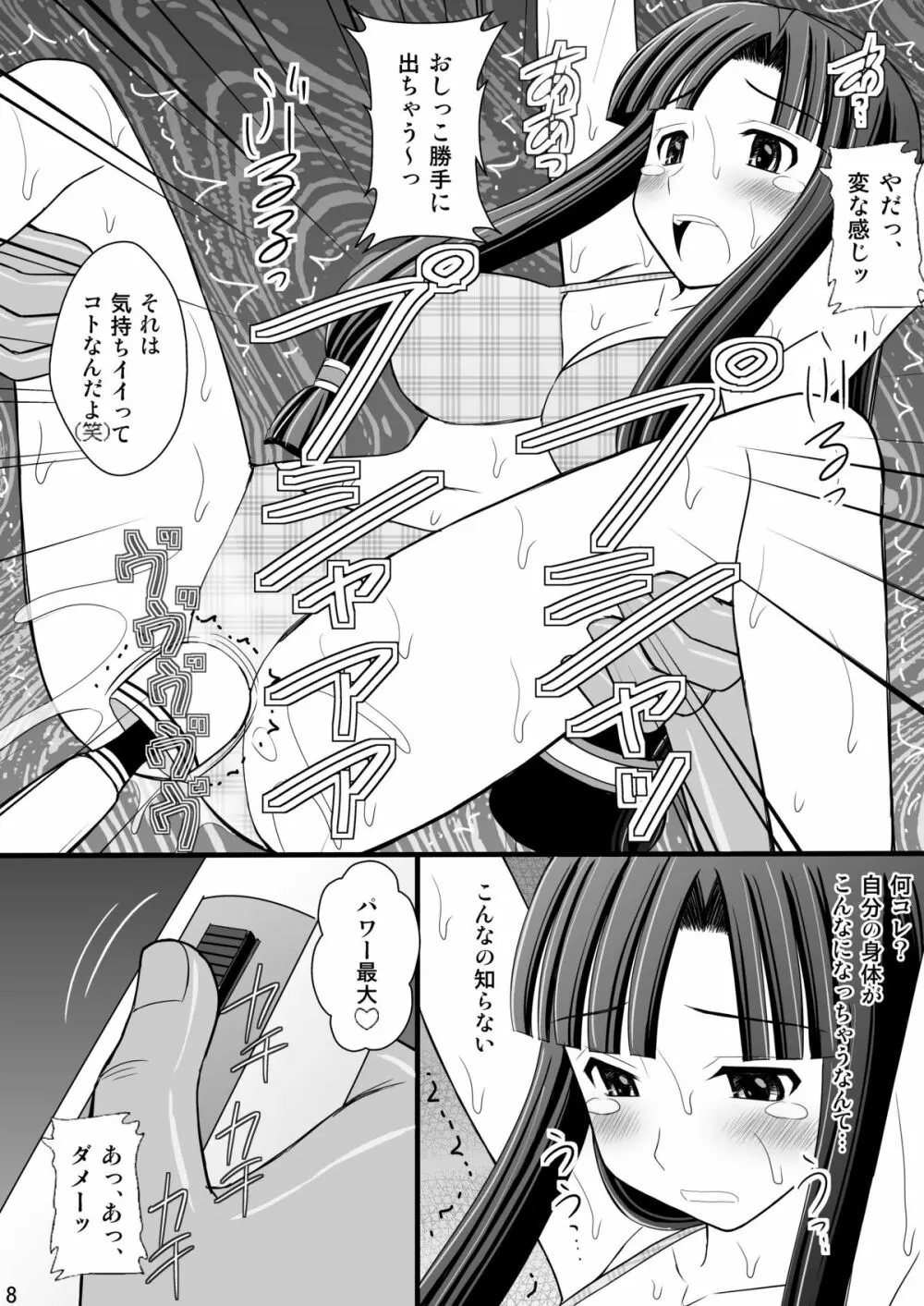 黒髪ロングっ娘の調教日誌Ⅰ - page8