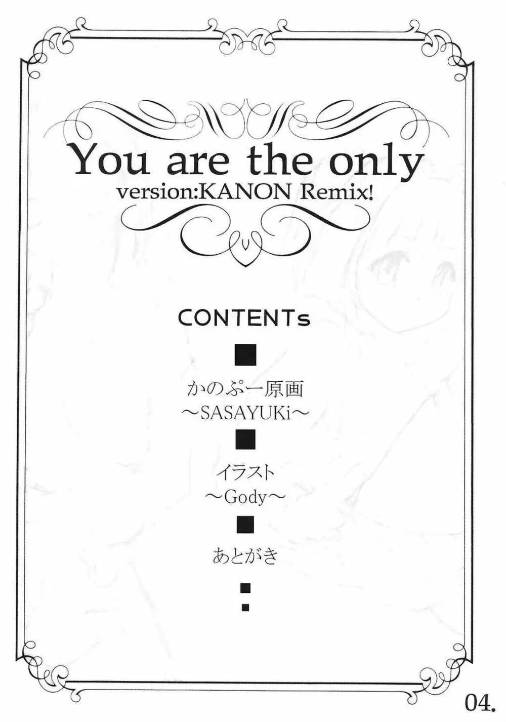 You are the only version:KANON remix - page3