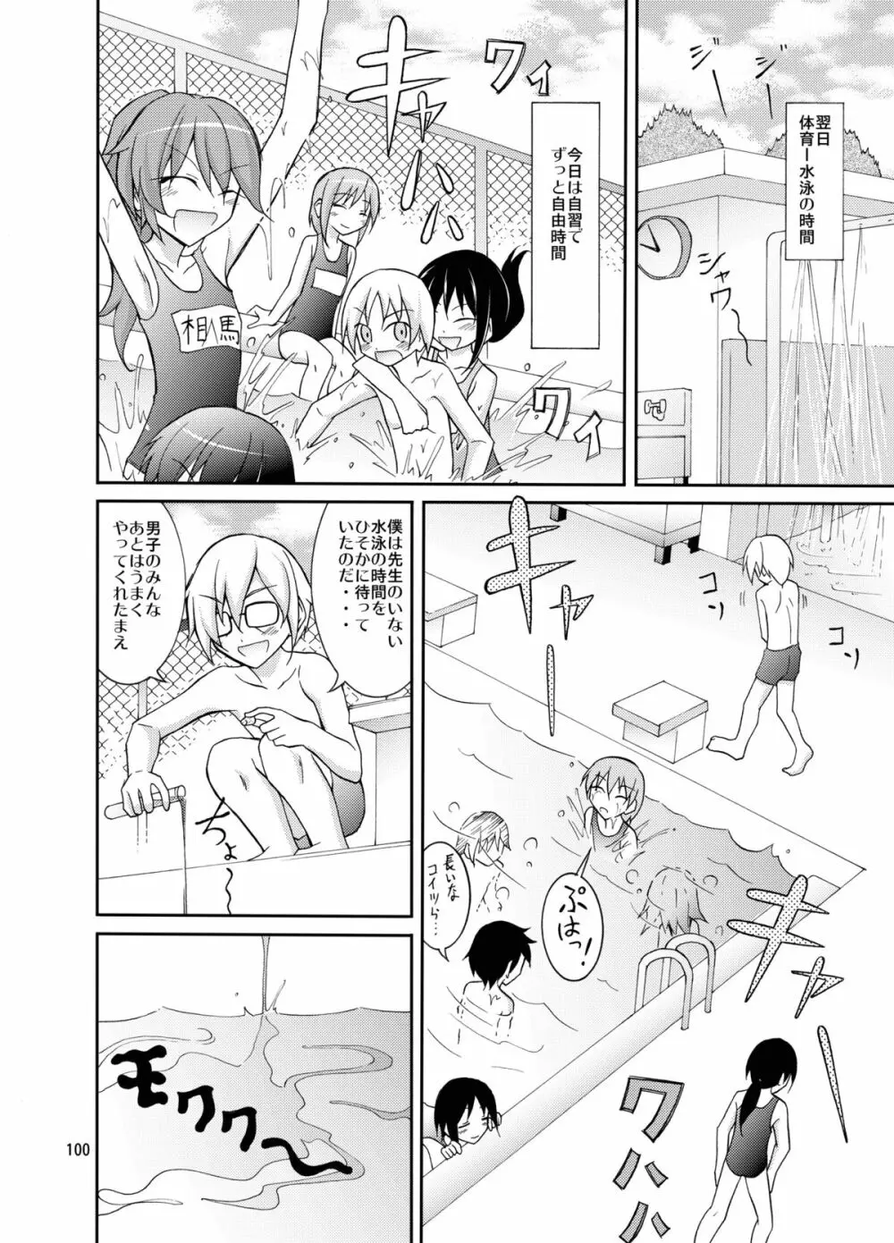 きょうの体育は全裸水泳まとめ - page100