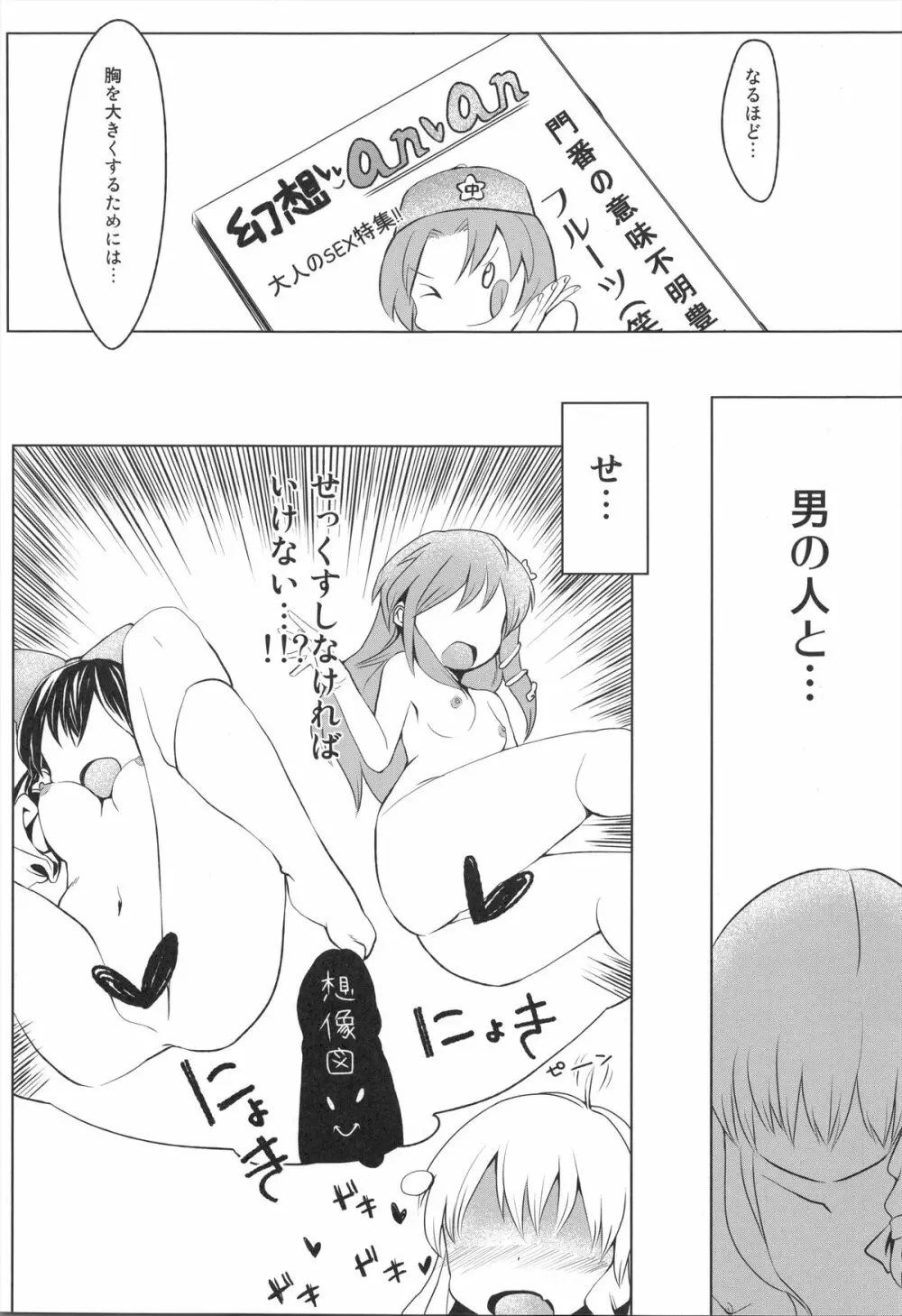 魔理沙のエッチなバストアップ方法の本 - page8