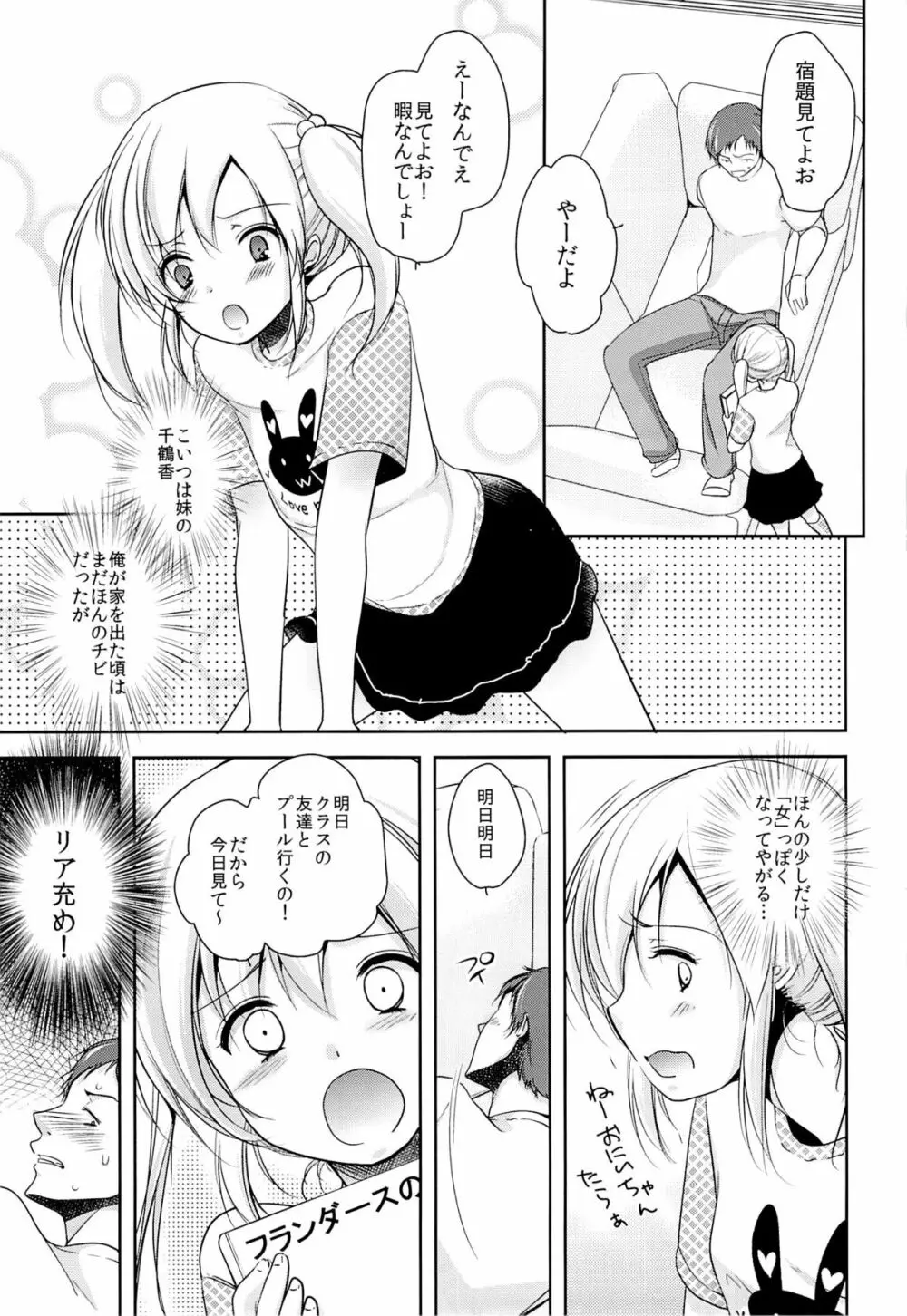 何も知らない妹にマッサージと偽っていたずら - page6