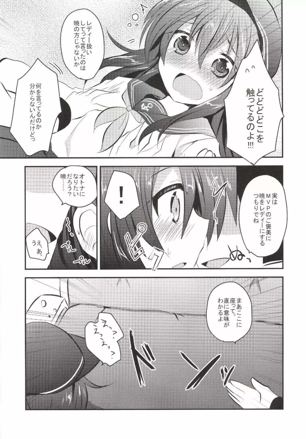 暁ちゃんを心ゆくまでレディー扱いする本 - page8