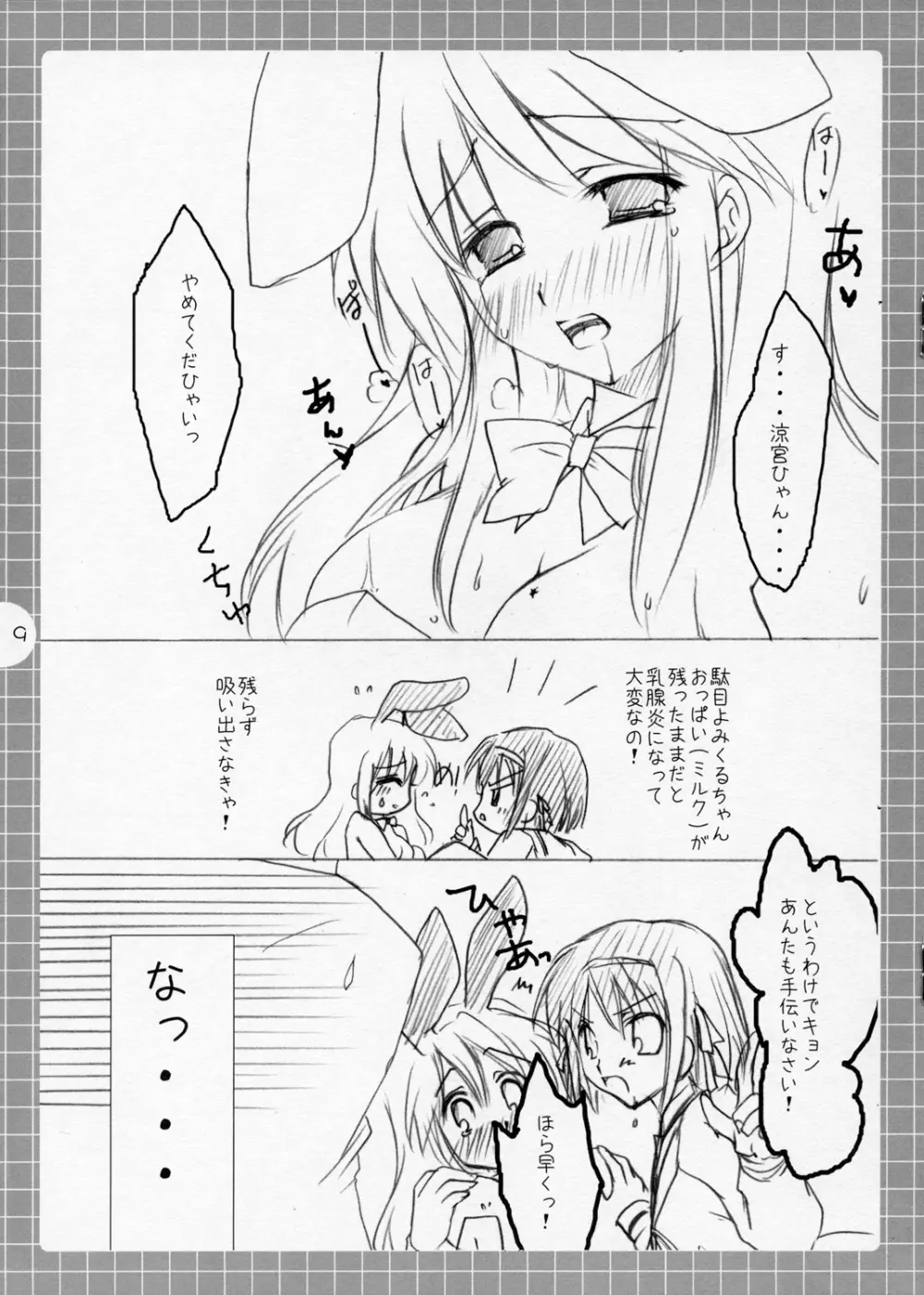 涼宮ハルヒの妄想～みくるミクルみるく。 - page8