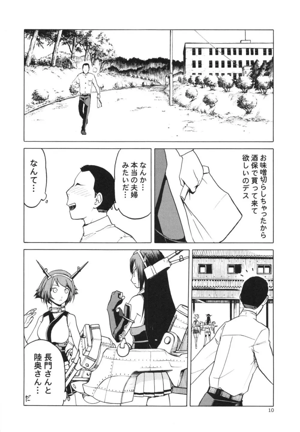 (COMIC1☆8) [わくわく動物園 (天王寺キツネ)] 人妻金剛 改(艦隊これくしょん -艦これ-)) - page9