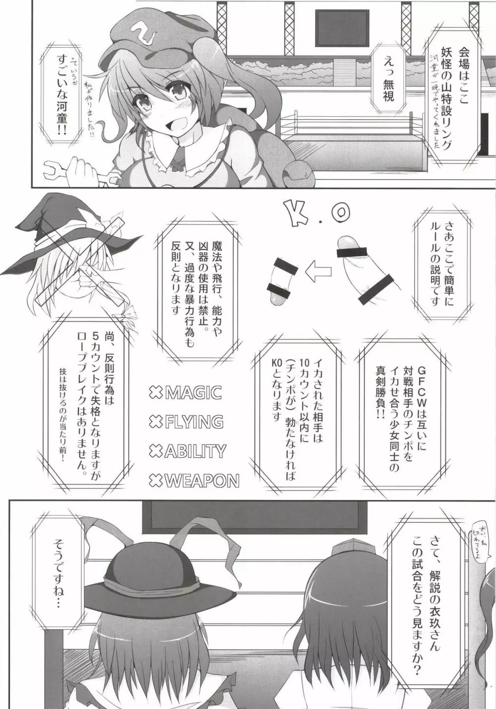 幻想郷フタナリチンポレスリング総集編123 GFCW BEST BOUT - page6